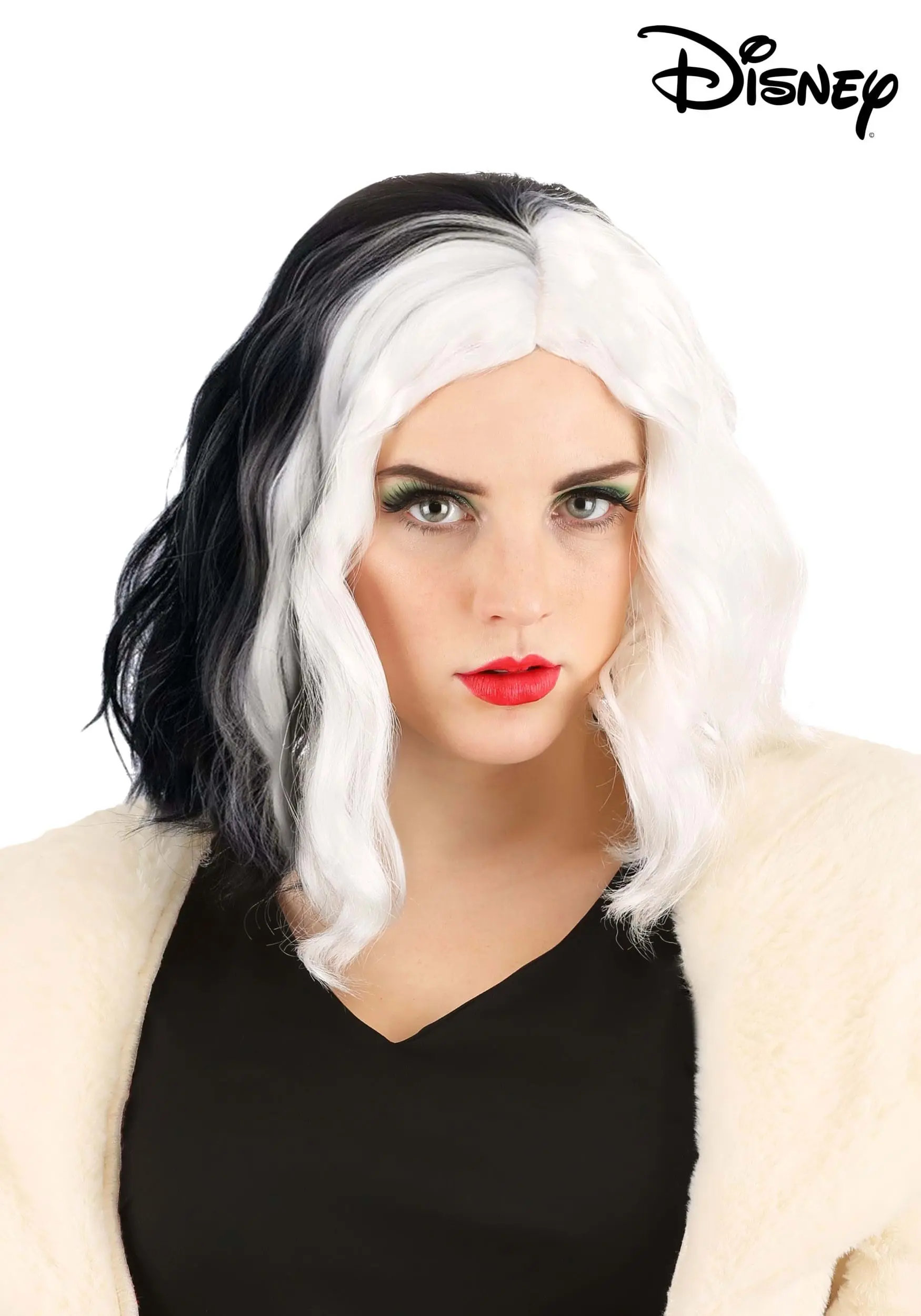 Partytime Costume & Lingerie (Yiwu) Factory Trendy Cruella De Vil Wig For Women From Disney's 101 Dalmatians 3 Partytime Costume & Lingerie (Yiwu) Factory Trendy Cruella De Vil Wig For Women From Disney's 101 Dalmatians