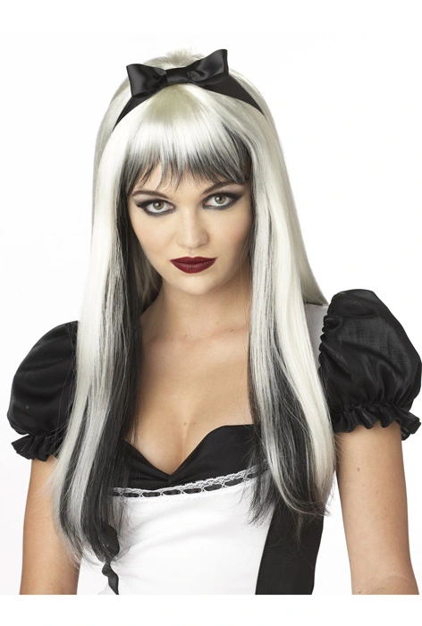 Enchanted Tresses Costume Wig (Black/White) 3 Enchanted Tresses Costume Wig (Black/White)