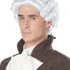 Colonial Man Costume Wig - White -Video Game Costumes Shop 70172 full 1
