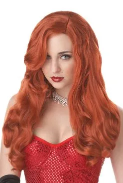 Silver Screen Sinsation Costume Wig - Red