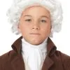 Child Colonial Man Wig (White) -Video Game Costumes Shop 70750 full 1