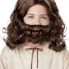 Child Jesus Wig And Beard Set (Brown)