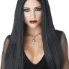 Black Gothic Matriarch Wig -Video Game Costumes Shop 70893 full 1