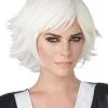 Feathered Cosplay Adult Wig (White) -Video Game Costumes Shop 70954 full 1