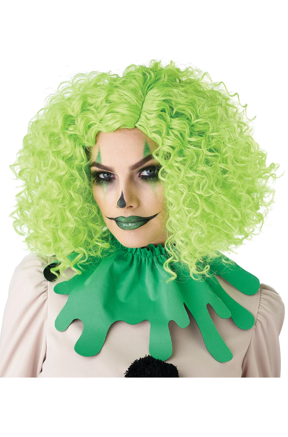Corkscrew Clown Curls Wig (Green) 3 Corkscrew Clown Curls Wig (Green)