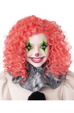 Glow In The Dark Curly Clown Wig