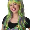 Mardi Gras Party Girl Adult Wig 2 Mardi Gras Party Girl Adult Wig -Video Game Costumes Shop CC7022 002 full 1