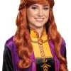 Frozen 2 Anna Adult Wig -Video Game Costumes Shop D22831 full 1