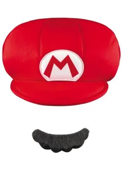 Mario Child Hat And Moustache