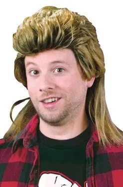1980's Mullet Costume Wig