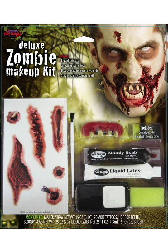 Deluxe Zombie Make-Up Kit 3 Deluxe Zombie Make-Up Kit