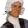 Colonial Man Wig (White) -Video Game Costumes Shop FM23053 full 1