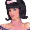 Bouffant Wig (Black) 2 Bouffant Wig (Black) -Video Game Costumes Shop FM61538 full 1