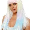 Pastel Ombre Adult Wig -Video Game Costumes Shop LA2855 full 1