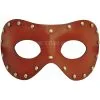 Studded Stranger Masquerade Mask (Brown) -Video Game Costumes Shop M33173BR full 1