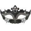 Royal Crystals Venetian Mask (Black/Silver) 1 Royal Crystals Venetian Mask (Black/Silver) -Video Game Costumes Shop M7105BS full 1