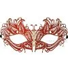 Mystique Winged Venetian Mask (Red) -Video Game Costumes Shop M7123CR full 1