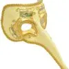 Uccello Nasone Mask (Gold) -Video Game Costumes Shop M7214G full 1