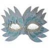 Fiery Angel Venetian Mask (Light Blue) -Video Game Costumes Shop M7240LB full 1