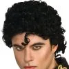 Michael Jackson Curly Adult Costume Wig 1 Michael Jackson Curly Adult Costume Wig -Video Game Costumes Shop R51911 full 1