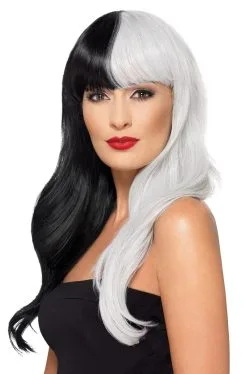 Deluxe Half And Half Adult Wig