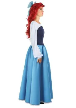 Armada Disney's The Little Mermaid Ariel Blue Costume Dress For Women -Video Game Costumes Shop adult ariel blue dress costume alt 7