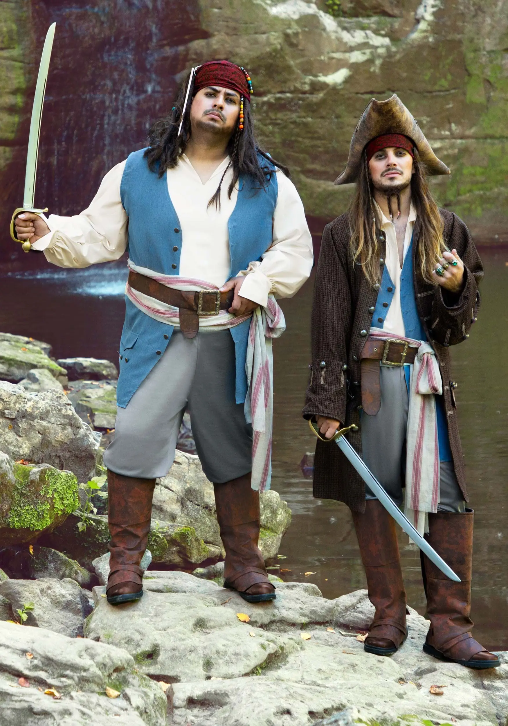 Fun Costumes Jack Sparrow Pirate Costume For Men From Disney's Pirates Of The Caribbean 4 Fun Costumes Jack Sparrow Pirate Costume For Men From Disney's Pirates Of The Caribbean - Image 2