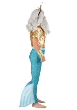 Fun Costumes Disney The Little Mermaid King Triton Costume For Men -Video Game Costumes Shop adult king triton costume alt 12