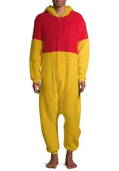 MJC International Winnie The Pooh Sherpa Onesie For Adults