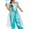 Disguise Aladdin Animated Deluxe Jasmine Costume For Girls