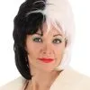 Partytime Costume & Lingerie (Yiwu) Factory Short Cruella De Vil Wig From Disney's 101 Dalmatians 2 Partytime Costume & Lingerie (Yiwu) Factory Short Cruella De Vil Wig From Disney's 101 Dalmatians -Video Game Costumes Shop authentic 101 dalmatians cruella de vil wig
