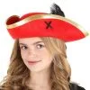 Elope Pirate Red Skull And Crossbones Costume Hat 1 Elope Pirate Red Skull And Crossbones Costume Hat -Video Game Costumes Shop brown skull and crossbones pirate hat