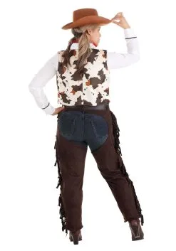 Fun Costumes Adult Cowgirl Chaps Costume -Video Game Costumes Shop cowgirl chaps costume alt 2