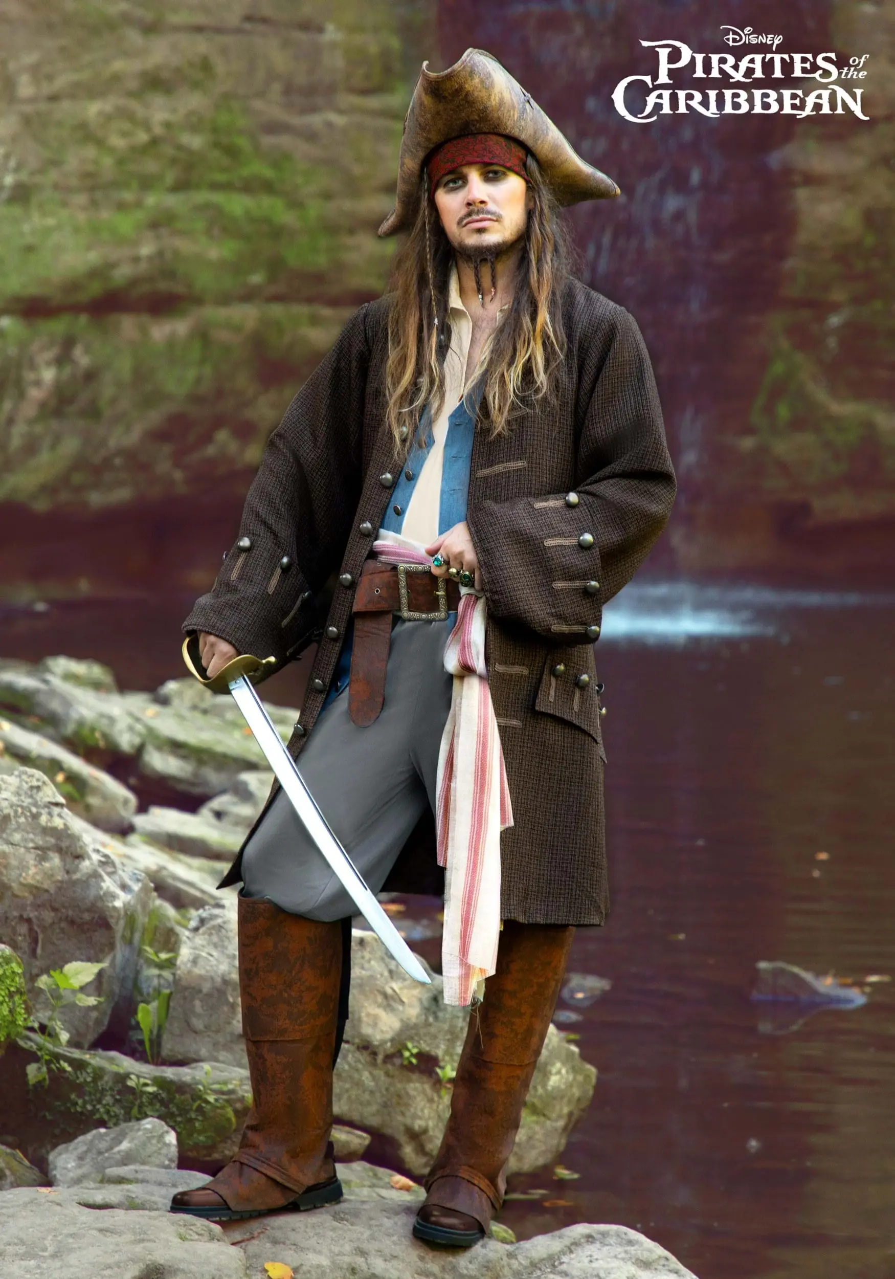 Fun Costumes Jack Sparrow Pirate Costume For Men From Disney's Pirates Of The Caribbean 3 Fun Costumes Jack Sparrow Pirate Costume For Men From Disney's Pirates Of The Caribbean