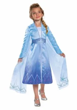 Disguise Frozen 2 Girls Elsa Prestige Costume 9 Disguise Frozen 2 Girls Elsa Prestige Costume -Video Game Costumes Shop frozen 2 elsa prestige costume for girls alt3