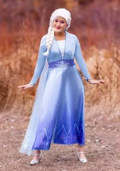 Disguise Deluxe Disney Frozen 2 Elsa Women's Costume -Video Game Costumes Shop frozen 2 womens elsa deluxe costume alt 5