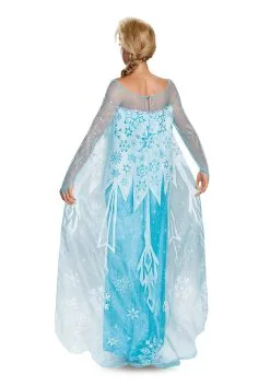 Disguise Frozen Adult Elsa Prestige Costume -Video Game Costumes Shop frozen adult elsa prestige costume alt1