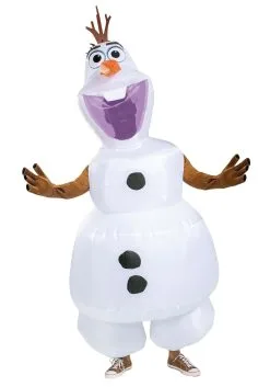 Disguise Limited Frozen Olaf Inflatable Costume For Adults -Video Game Costumes Shop frozen adult olaf inflatable costume alt 3