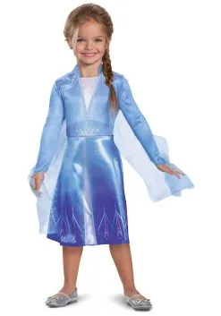 Disguise Frozen Elsa Travelling Dress Costume For Girls