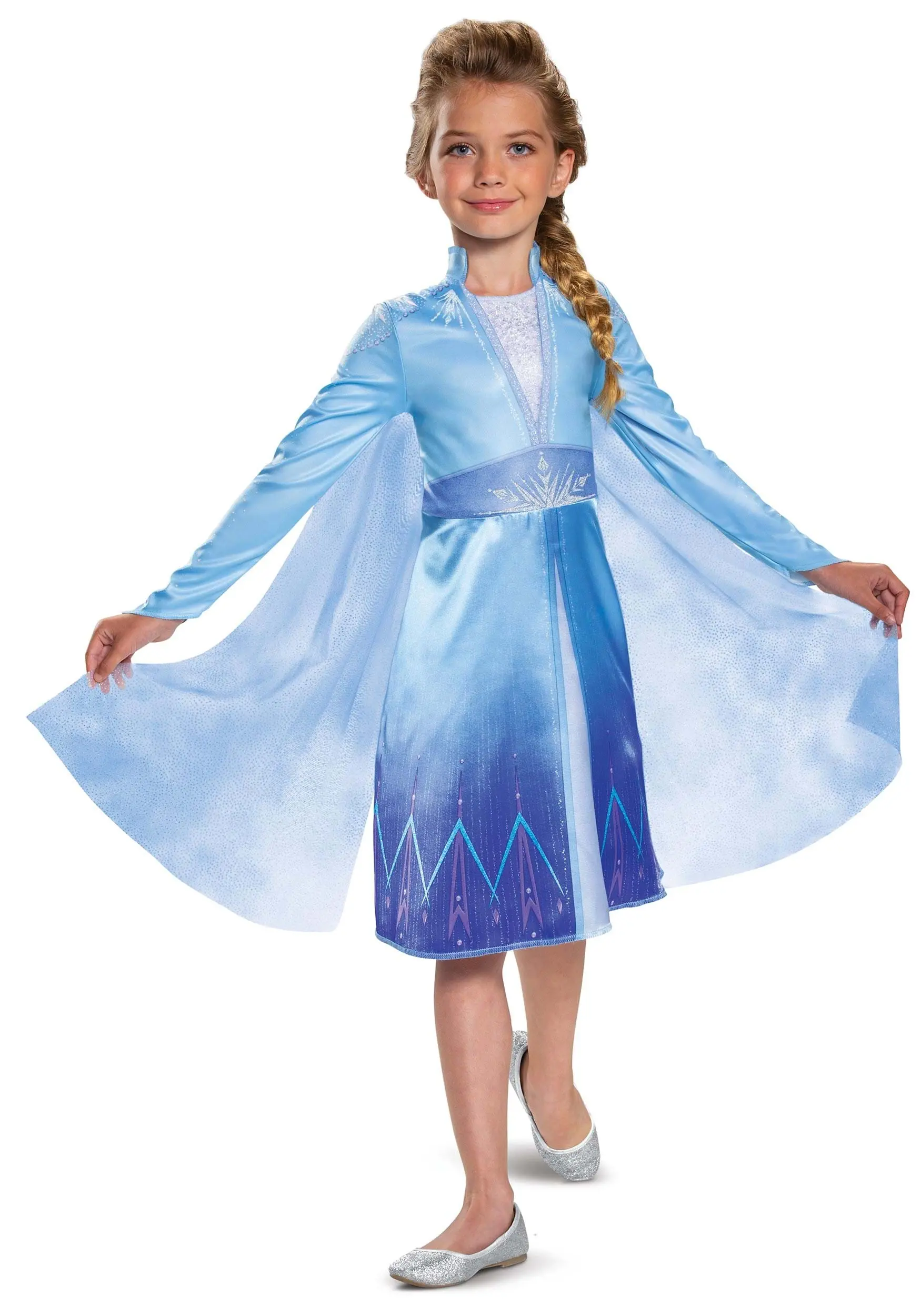 Disguise Frozen Elsa Travelling Dress Costume For Girls 4 Disguise Frozen Elsa Travelling Dress Costume For Girls - Image 2
