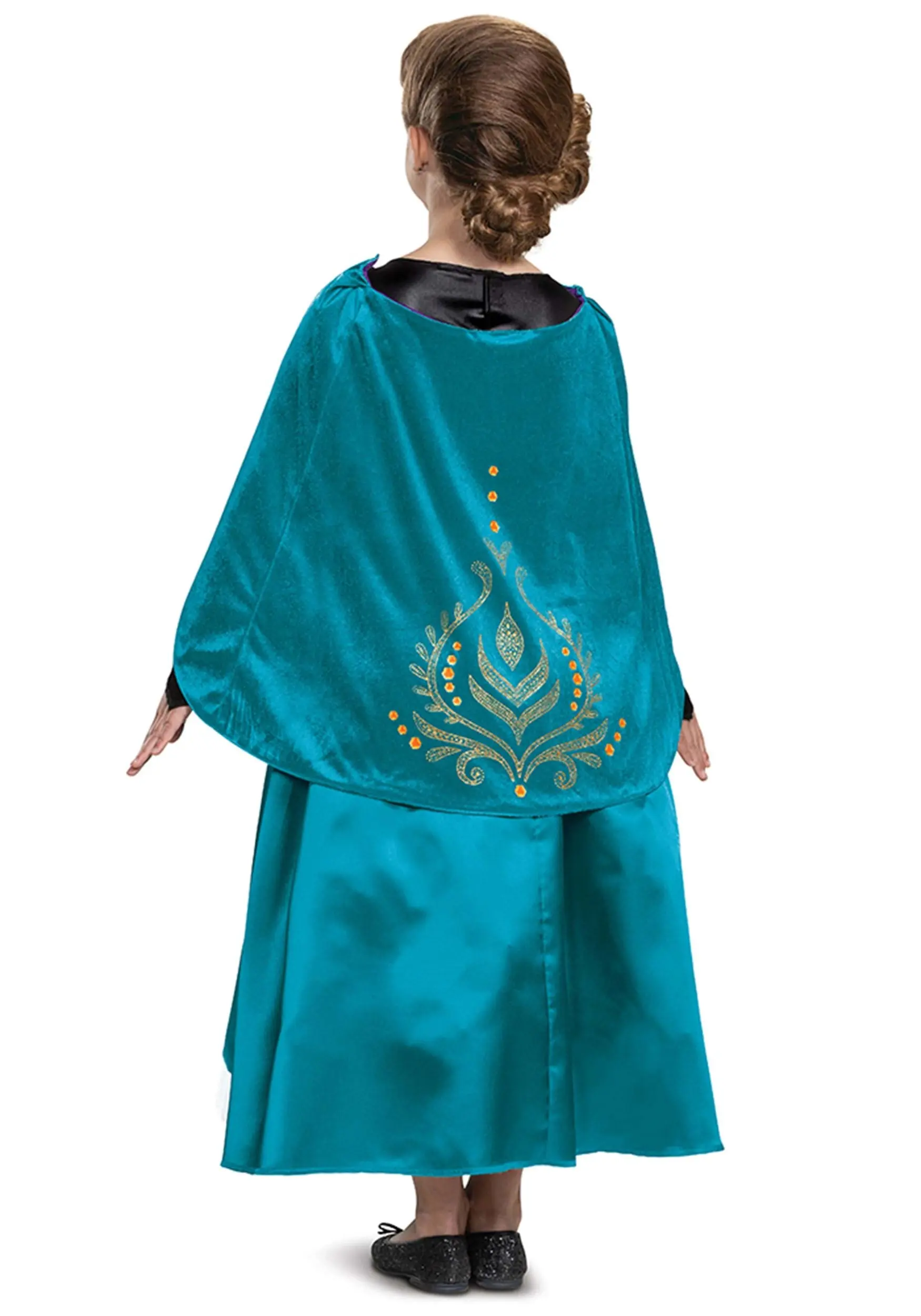 Disguise Frozen Queen Anna Deluxe Girls Costume 4 Disguise Frozen Queen Anna Deluxe Girls Costume - Image 2