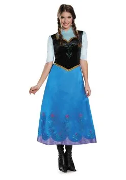 Video Game Costumes Shop 20 Disguise Frozen Traveling Anna Deluxe Costume For Women