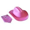 Aeromax Pink Sparkle Girl's Cowboy Hat & Bandana Set -Video Game Costumes Shop girls pink sparkle cowboy hat bandana set