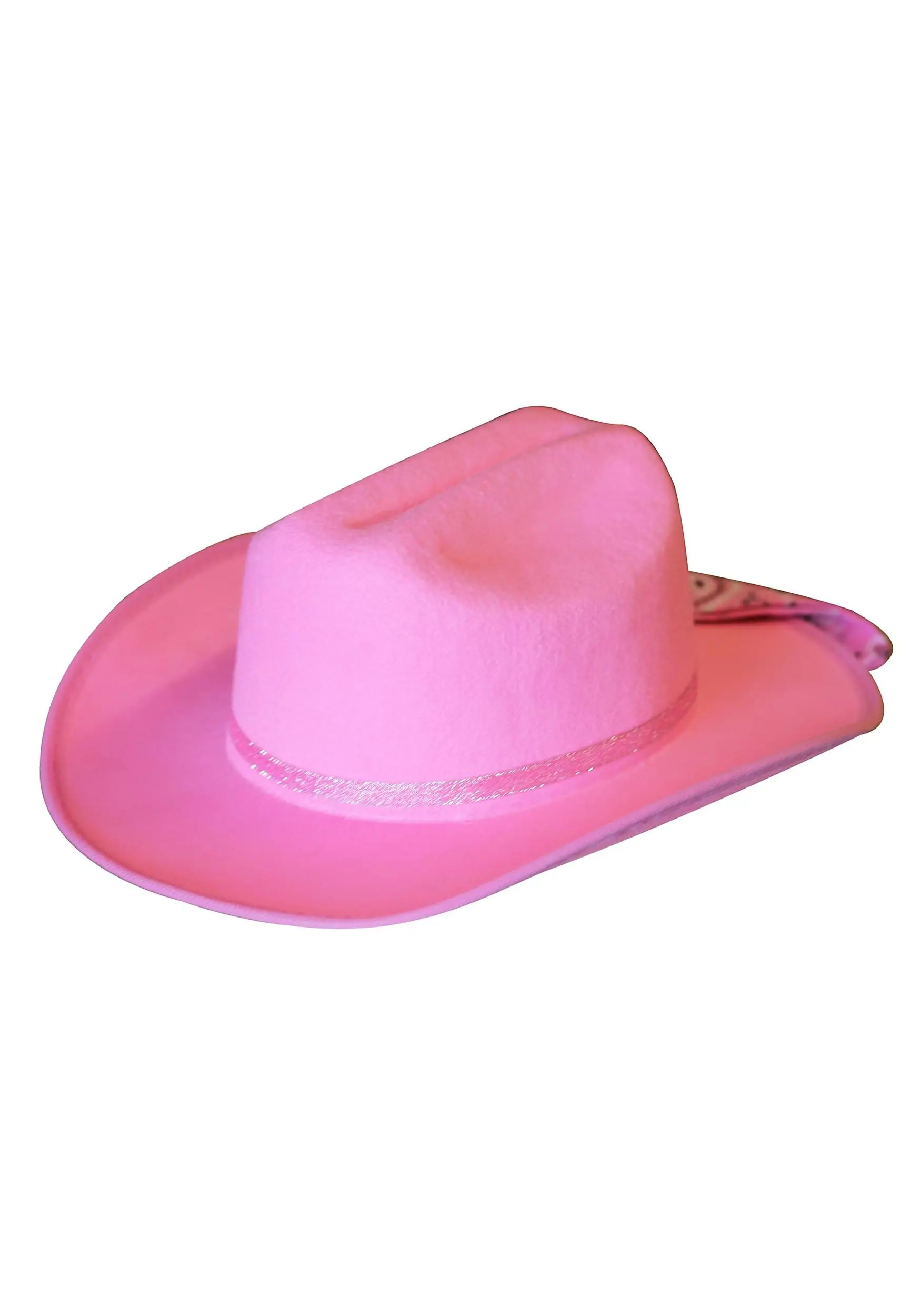 Aeromax Pink Sparkle Girl's Cowboy Hat & Bandana Set 4 Aeromax Pink Sparkle Girl's Cowboy Hat & Bandana Set - Image 2