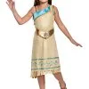 Disguise Pocahontas Deluxe Costume For Girls -Video Game Costumes Shop girls pocahontas deluxe costume