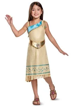 Disguise Pocahontas Deluxe Costume For Girls
