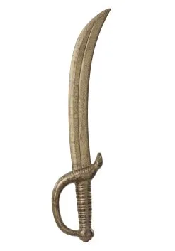 Woo Hing Golden Costume Pirate Cutlass Accessory