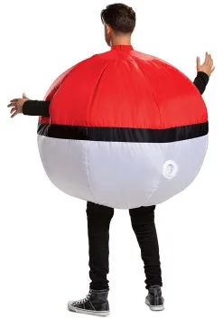 Disguise Inflatable Poké Ball Adult Costume -Video Game Costumes Shop inflatable poke ball adult costume alt 4