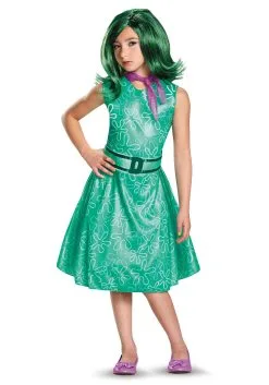 Disguise Disney Inside Out Disgust Classic Costume For Girls