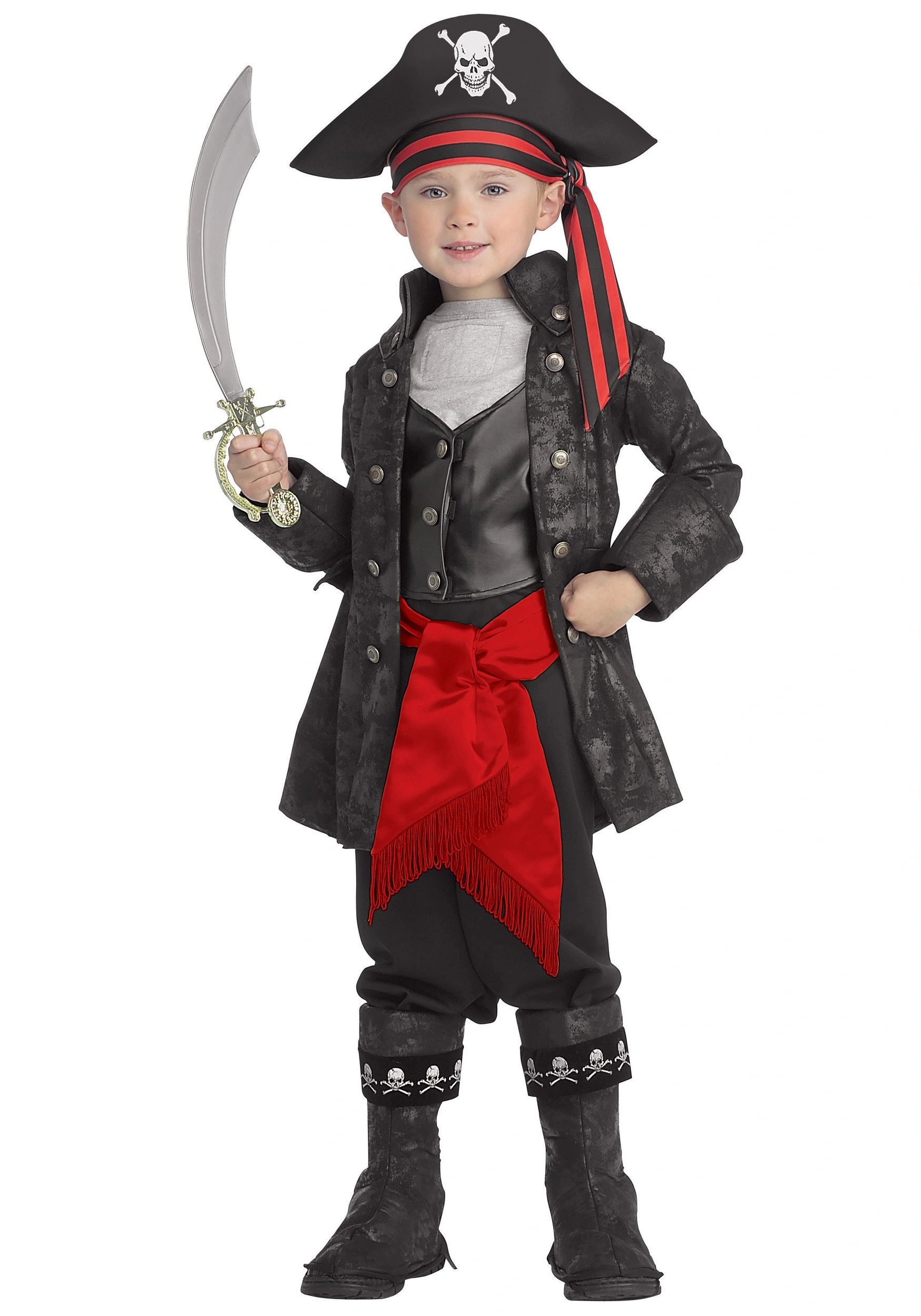 Rubies Costume Co. Inc Kid's Captain Black Pirate Costume 3 Rubies Costume Co. Inc Kid's Captain Black Pirate Costume